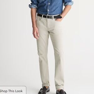 J crew 484 Slim-fit garment-dyed five-pocket pant jet grey